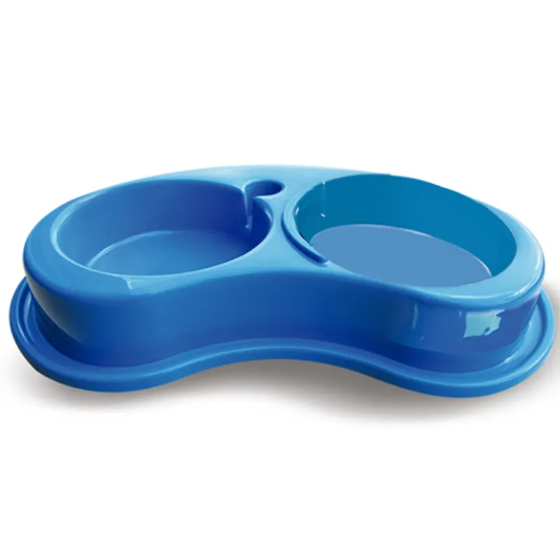 Comedouro Duplo Furacão Pet Anti-Formigas Joy Azul Cães