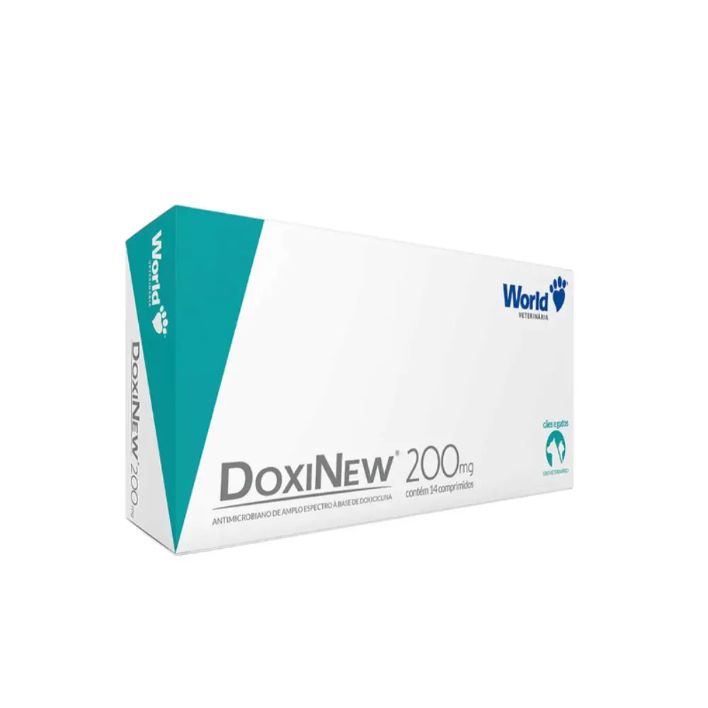 Antimicrobiano DoxiNew World 200mg - 14 Comprimidos
