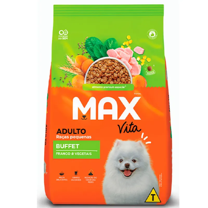 Ração Max Vita Bufeet para Cães Adultos Raças Pequenas 1 Kg