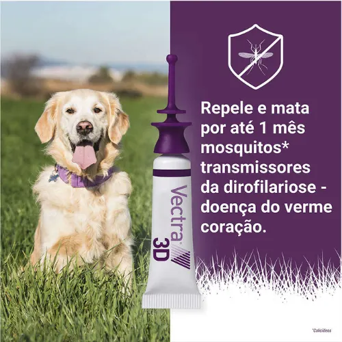 Antipulgas e Carrapatos Ceva Vectra 3D para Cães de 1,5 a 4 Kg - 0,8 ml