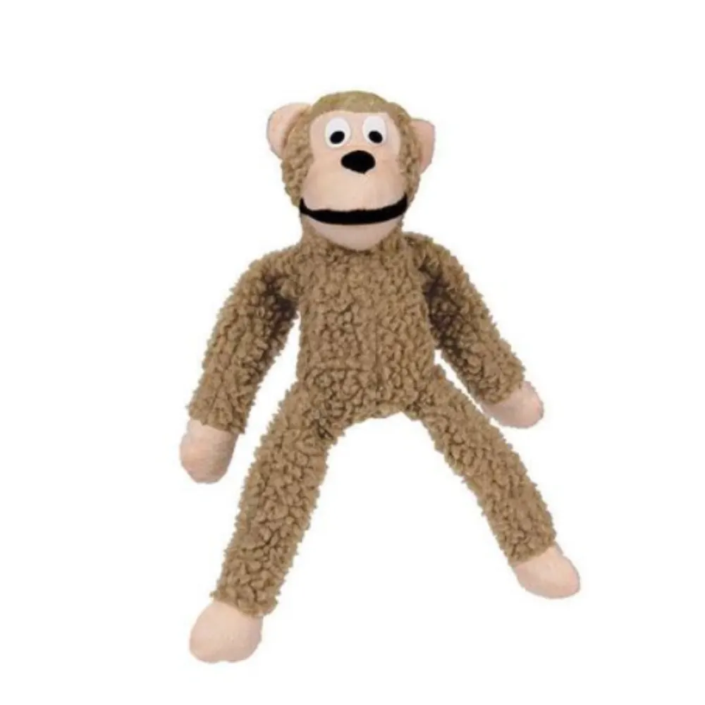 Brinquedo Jambo Mordedor Pelúcia Macaco Kelev Bege
