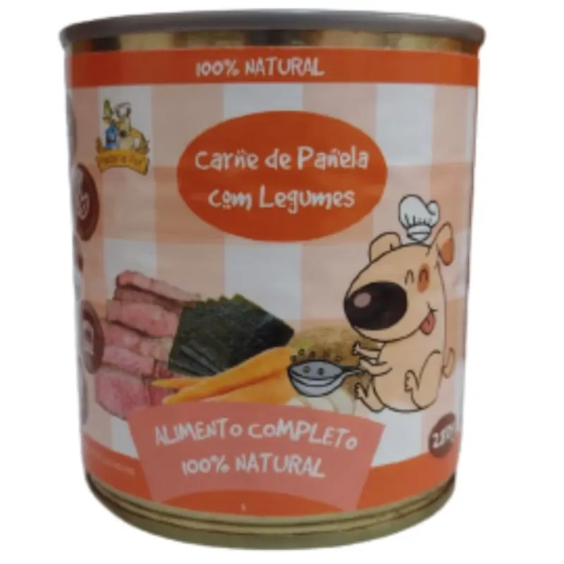 Comida Natural Padaria Pet Carne de Panela com Legumes para Cães 280 g