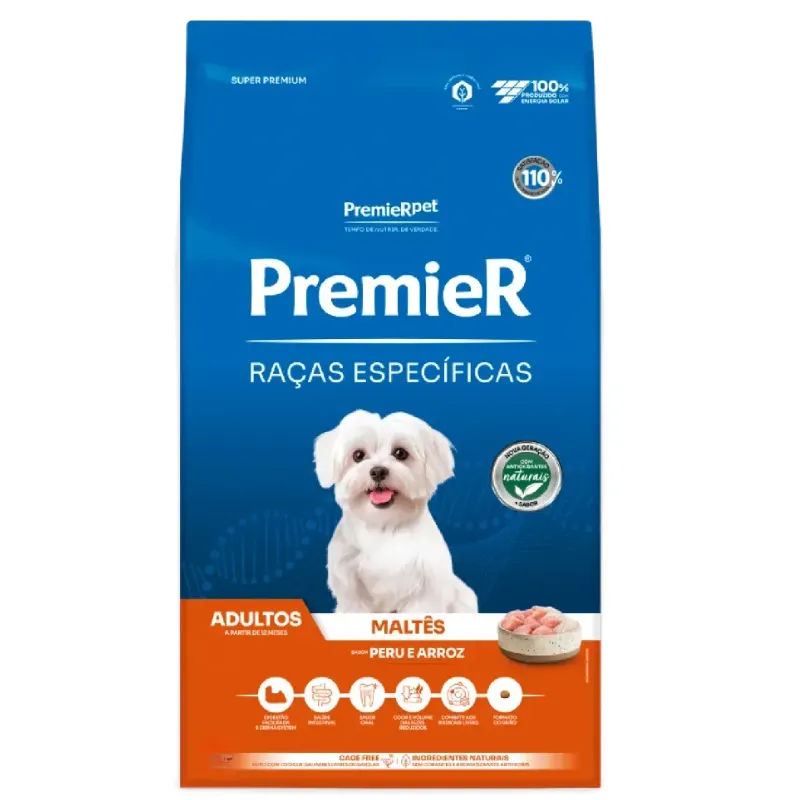 Ração Premier Raças Específicas Maltês para Cães Adultos