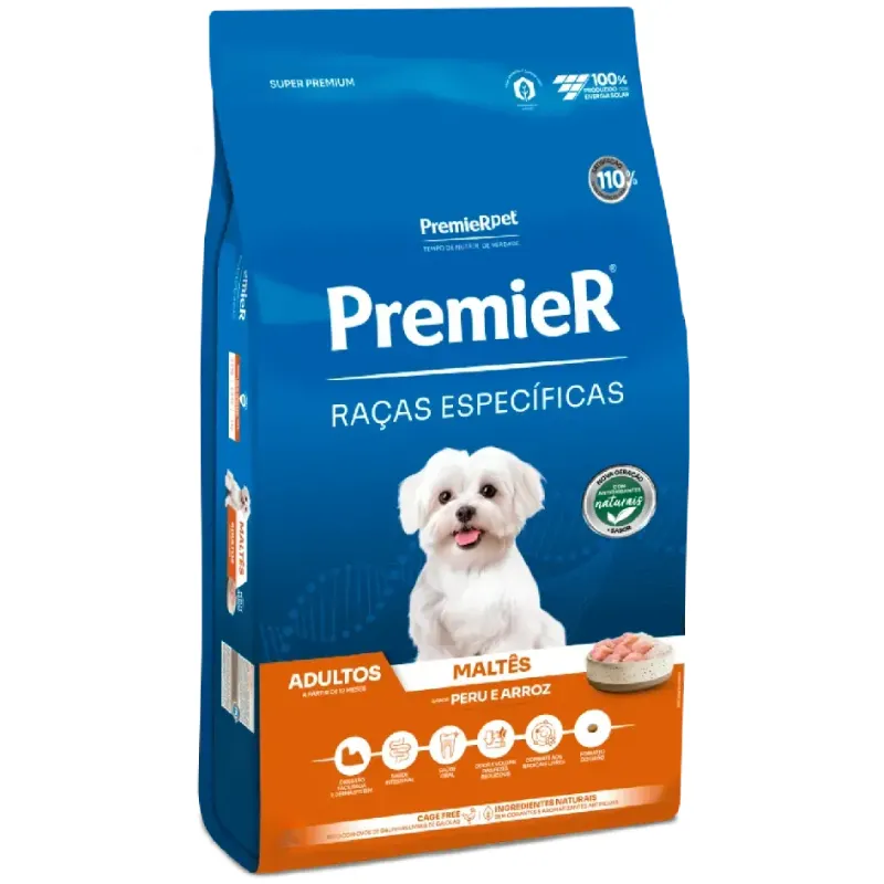 Ração Premier Raças Específicas Maltês para Cães Adultos