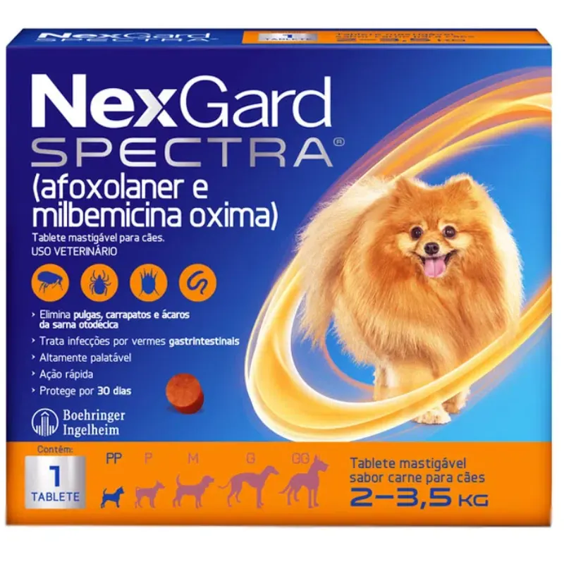 NexGard Spectra para Cães de 2 a 3,5 kg