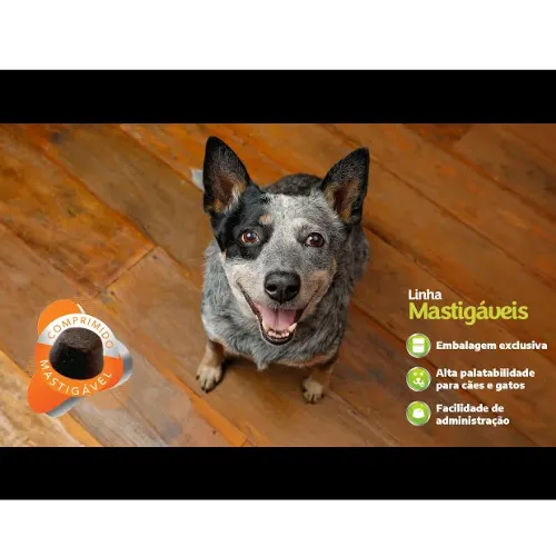 Suplemento Geripet Cães e Gatos 30 Comprimidos Mastigáveis