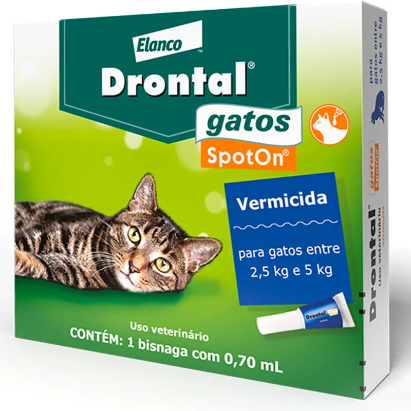 Vermífugo Drontal para Gatos Spot-On 0,70 ml
