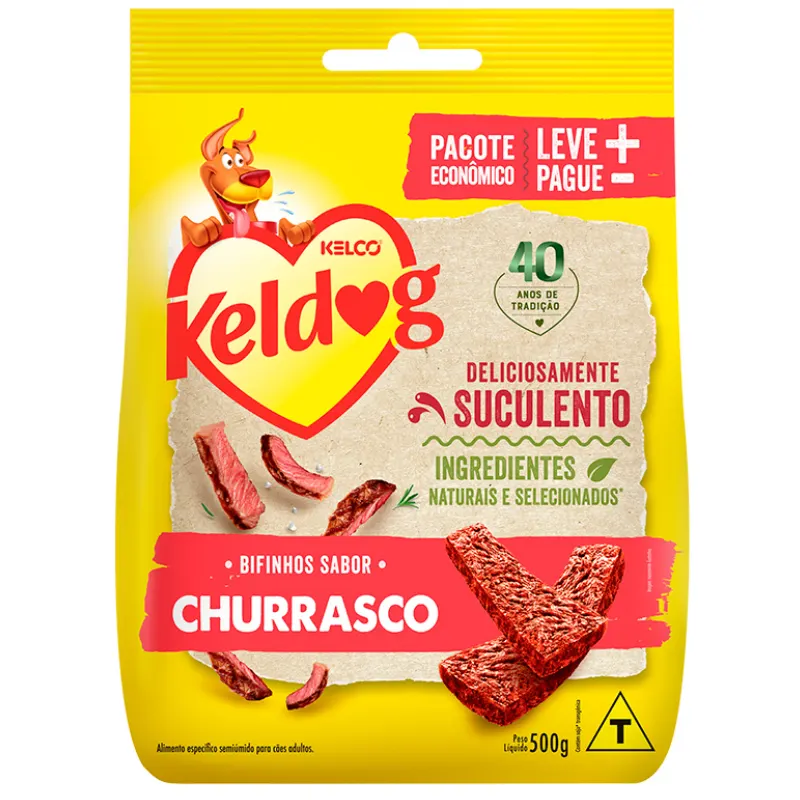 Bifinho Keldog para Cães Sabor Churrasco