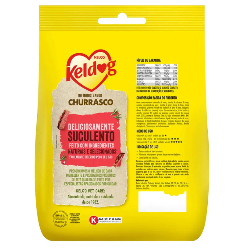 Bifinho Keldog para Cães Sabor Churrasco