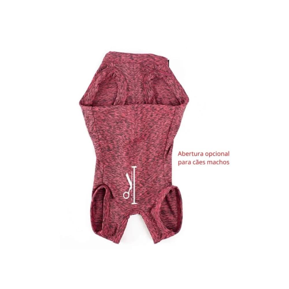 Roupa Cirúrgica  Regular Macho/Fêmea Rosa Cães  29 a 34Kg