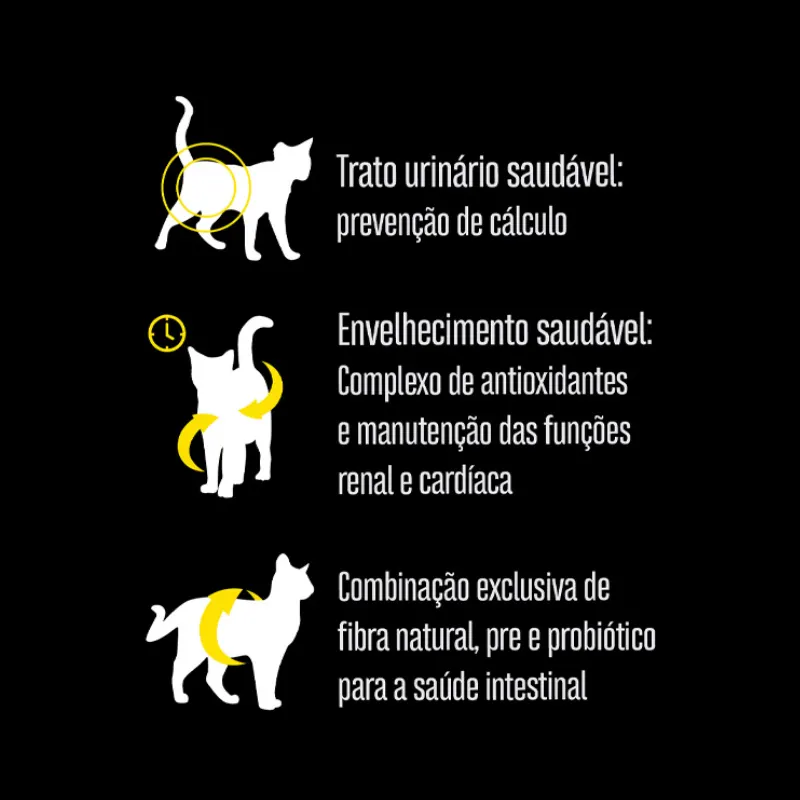 Ração Equilíbrio para Gatos Adultos Sênior Sabor Frango 500 g