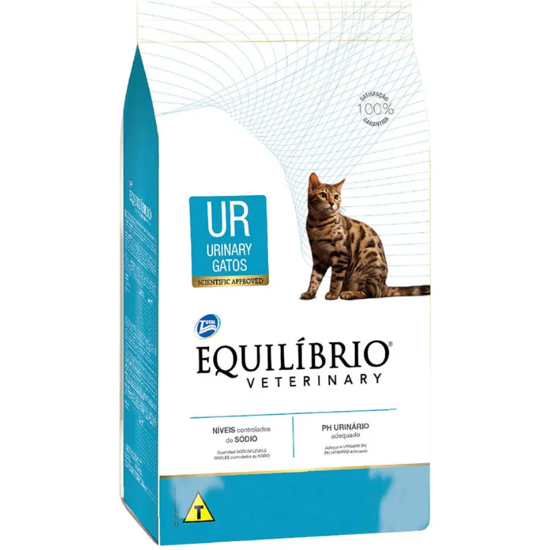 Ração Total Equilíbrio Veterinary UR Urinary Gatos Adultos