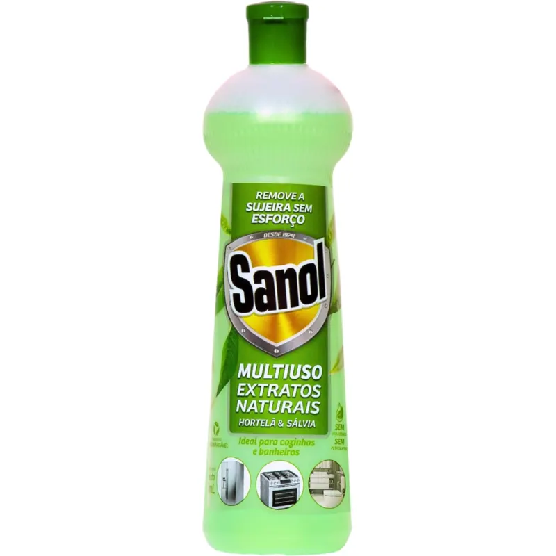 Sanol Multiuso Extratos Naturais Hortelã e Salvia 500 ml