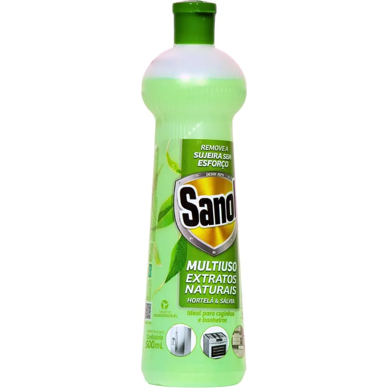 Sanol Multiuso Extratos Naturais Hortelã e Salvia 500 ml