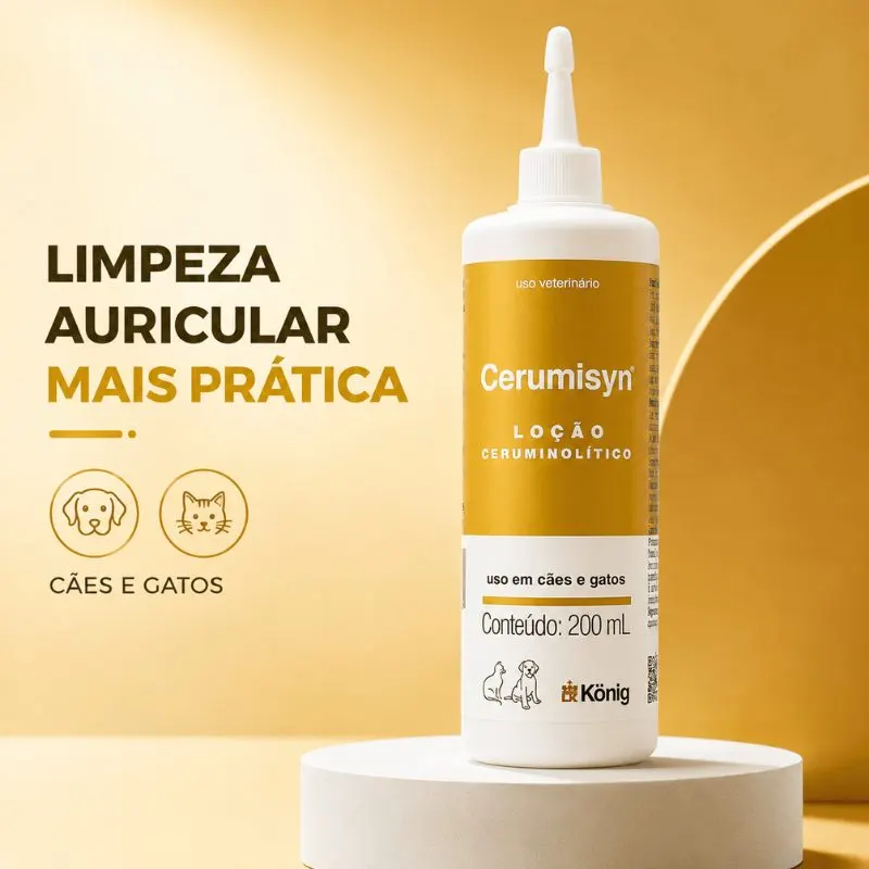 Loção König Ceruminsyn para Cães e Gatos 200 ml