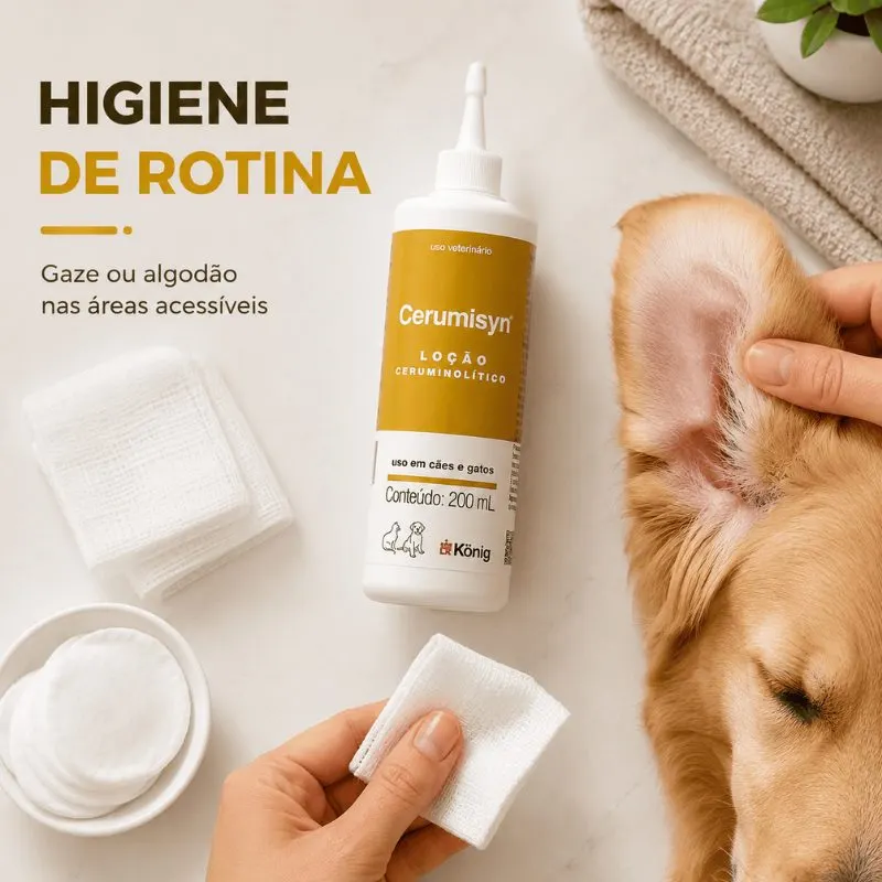 Loção König Ceruminsyn para Cães e Gatos 200 ml