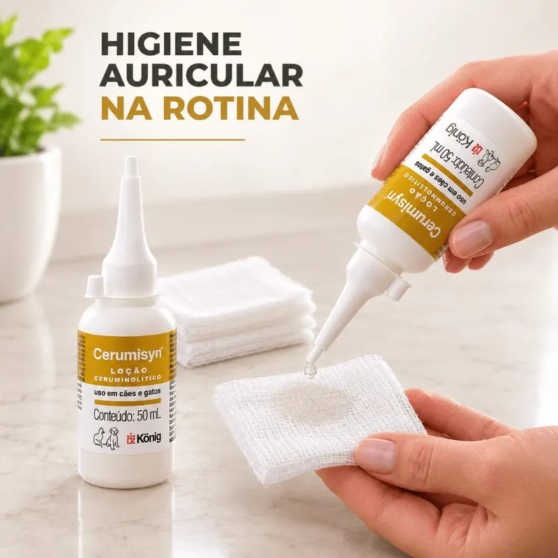 Loção König Ceruminsyn Para Cães e Gatos 50ml
