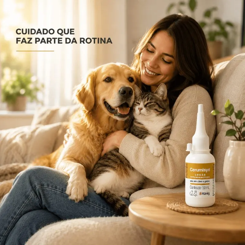 Loção König Ceruminsyn Para Cães e Gatos 50ml