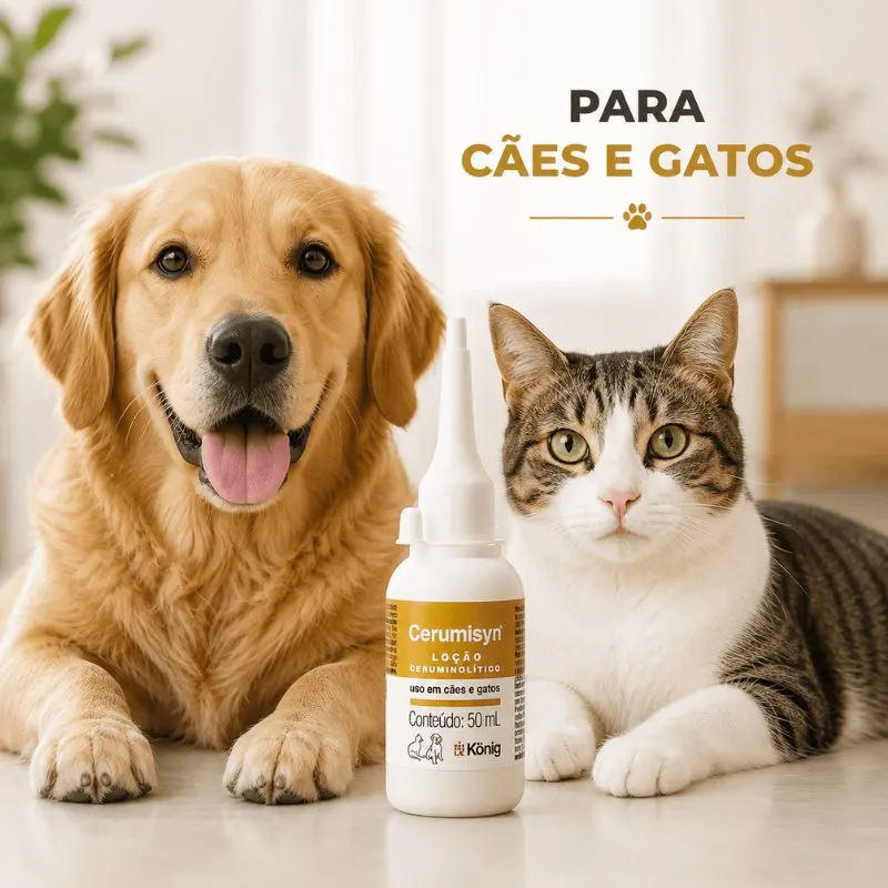 Loção König Ceruminsyn Para Cães e Gatos 50ml