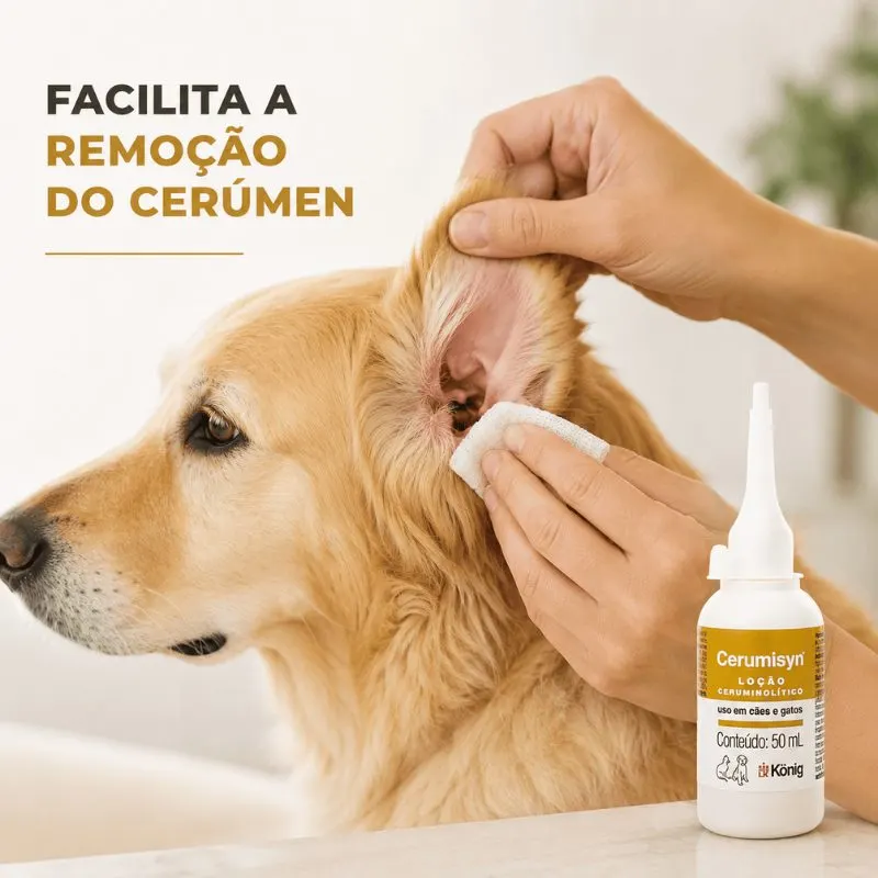 Loção König Ceruminsyn Para Cães e Gatos 50ml