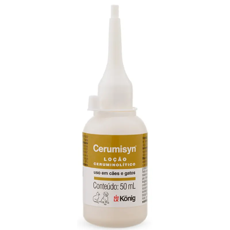 Loção König Ceruminsyn Para Cães e Gatos 50ml