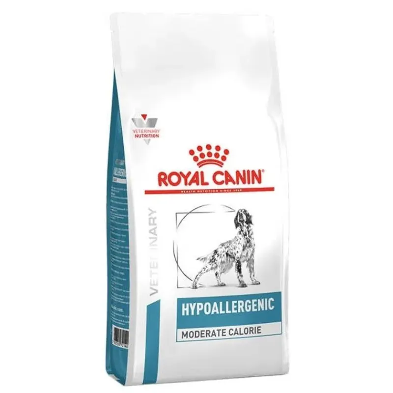 Ração Royal Canin Hypoallergenic Moderate Calorie Cães Adultos 2 kg