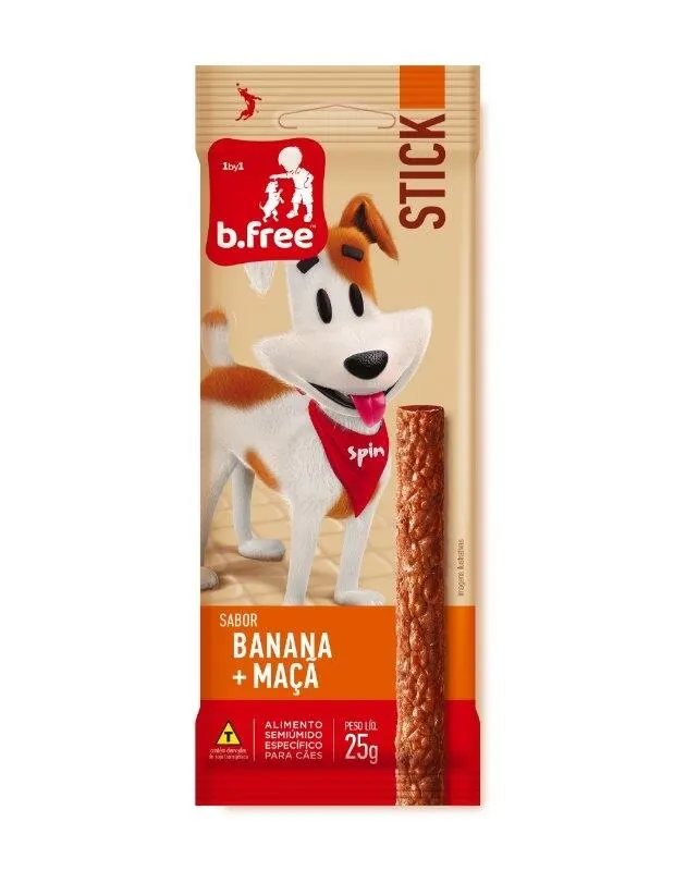 Stick B.FREE SpinPet - 25grs - Banana e Maçã