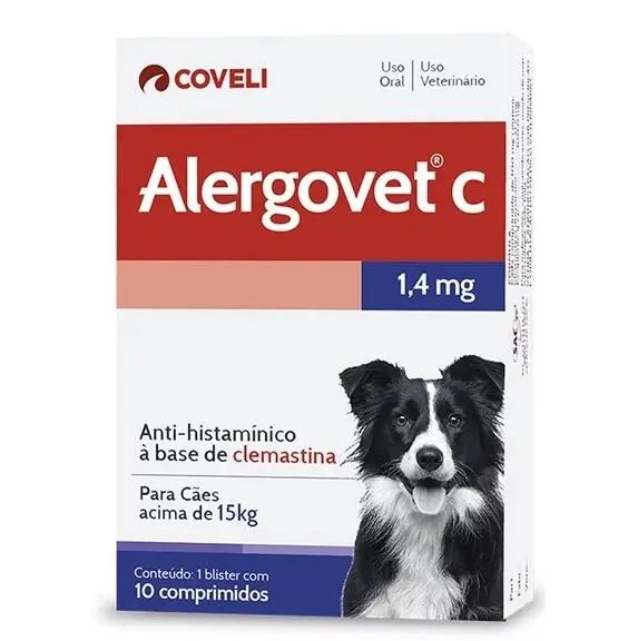 Alergovet C 1,4mg Coveli 10 Comprimidos