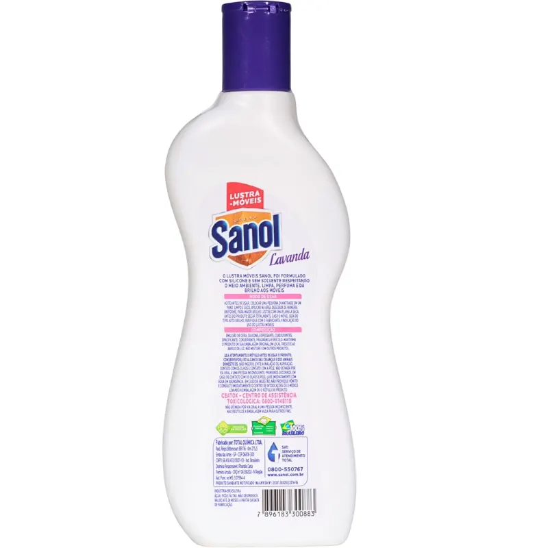 Sanol Lustra Moveis Lavanda 200 ml