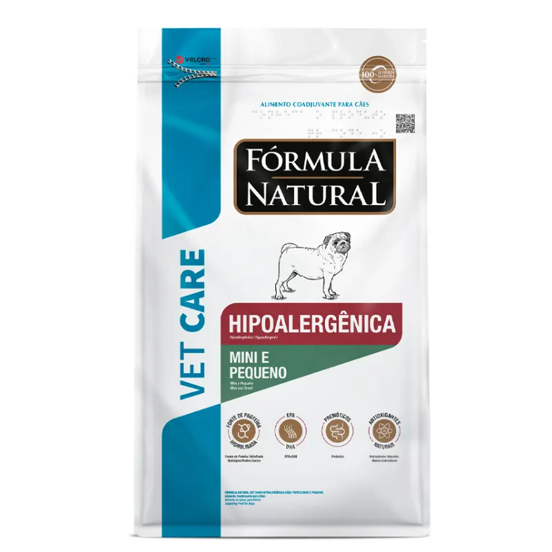 Ração Fórmula Natural Vet Cães Hipoalergênica Mini e Pequeno  10,1 Kg