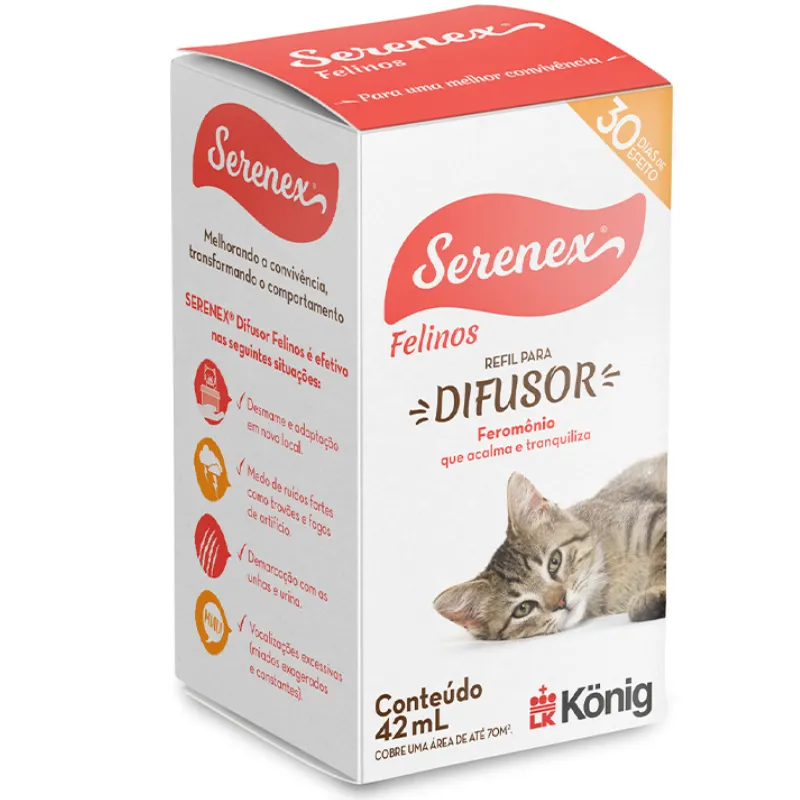 SERENEX DIFUSOR FELINO 42ML (REFIL)