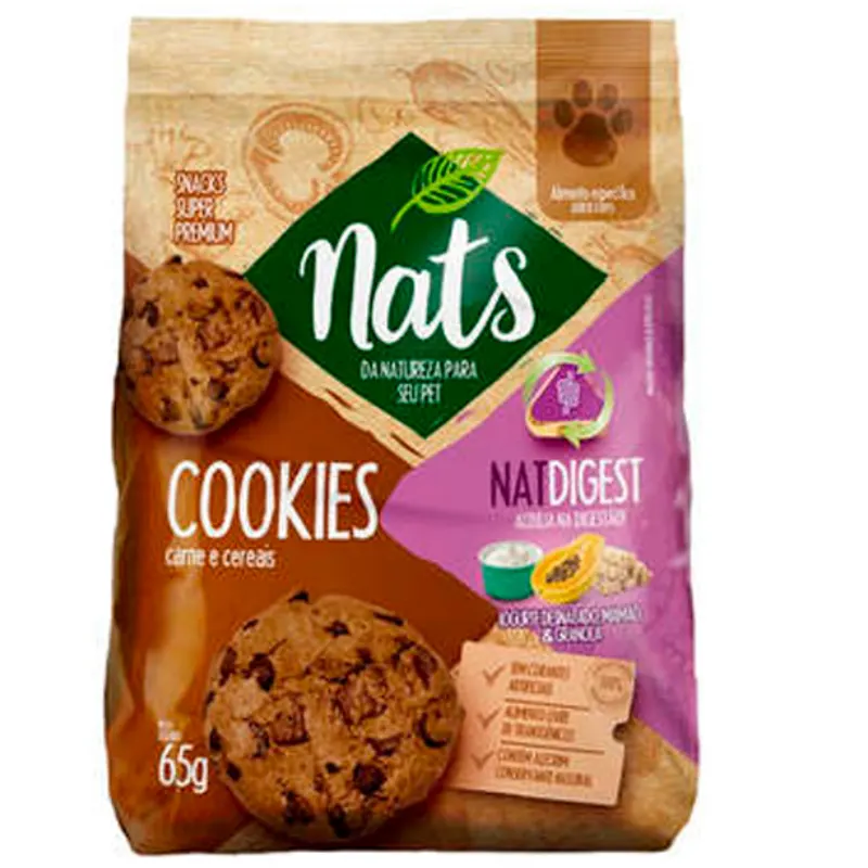 Cookies Carne e Cereais Natdigest 65 g