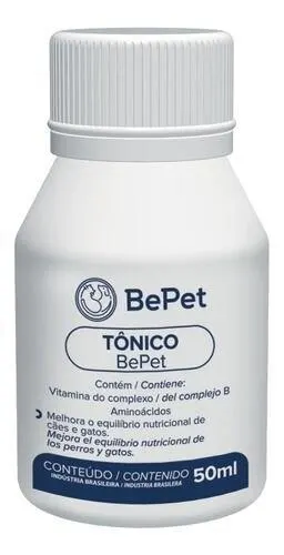 Tônico Vitamínico Bepet Cães/gatos 50ml