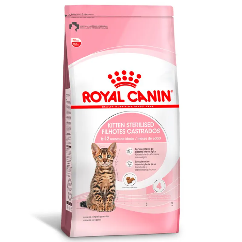 Ração Royal Canin Filhotes Castrados para Gatos Filhotes Castrados de 6 a 12 Meses 4 Kg