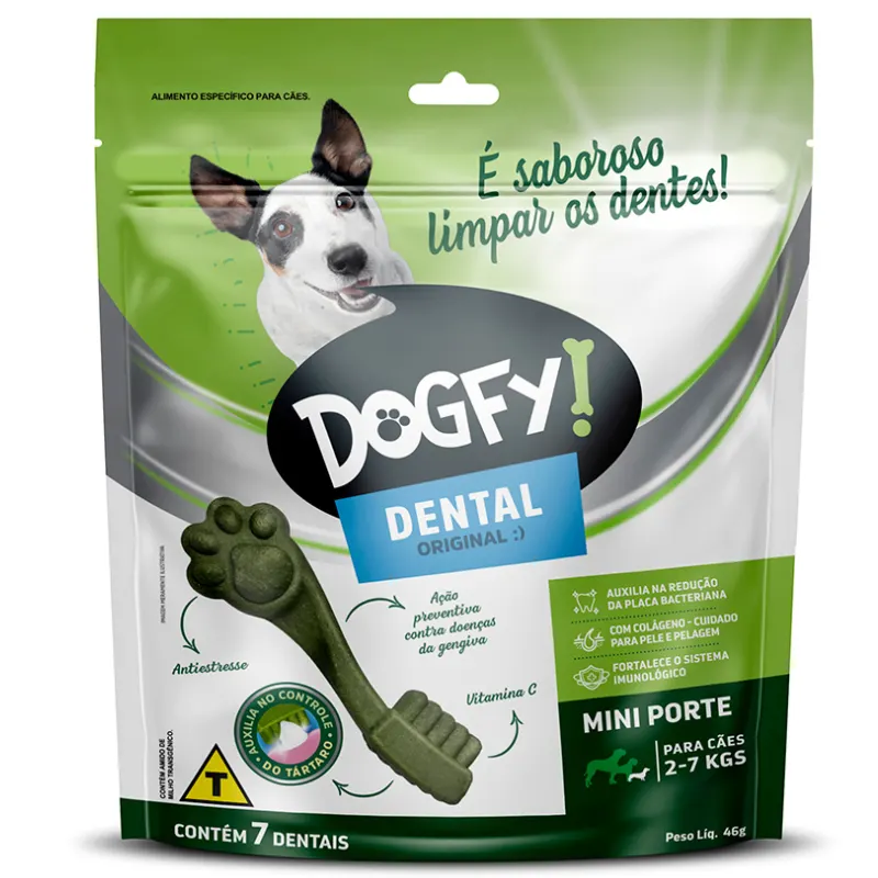 Snack Dogfy Dental para Cães Adultos de Porte Mini 46 g