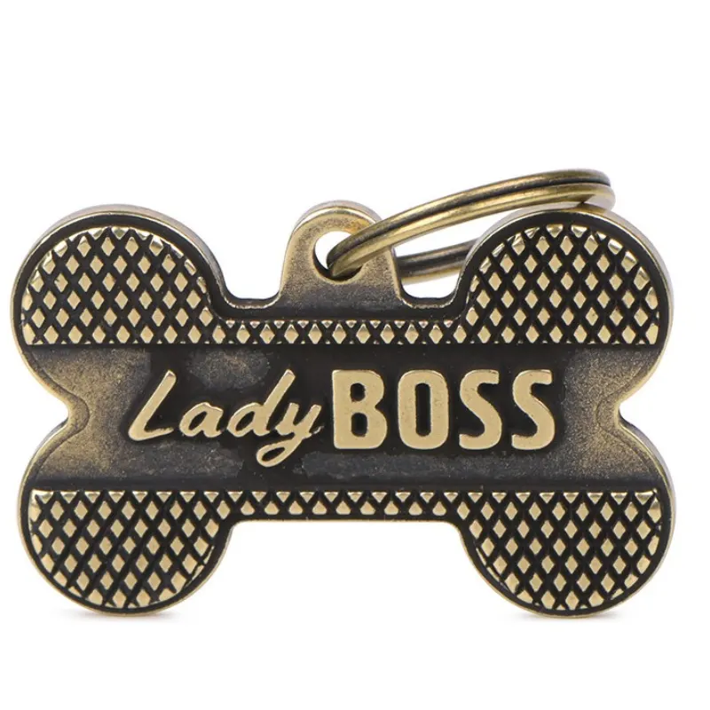 Medalha de Identificação My Family Osso Médio Lady Boss Bronx