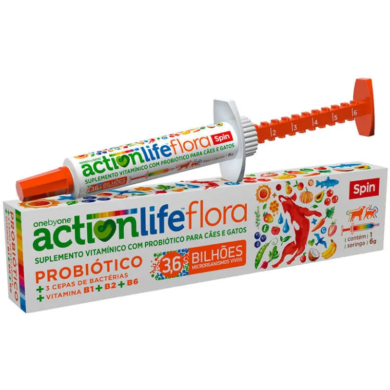Spin Actionlife Flora Probiotico Seringa 6 g