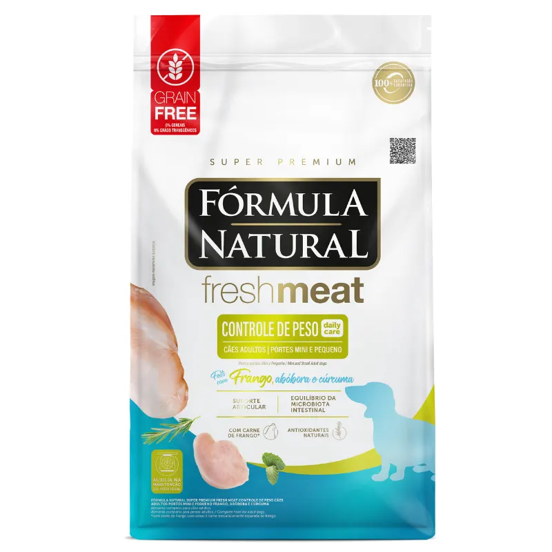 Ração Fórmula Natural Controle de Peso para Cães Mini e Pequenos 10,1 Kg