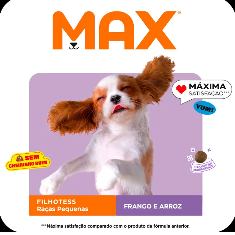 Ração Max Cães Filhotes Porte Pequeno Frango e Arroz 10,1 Kg