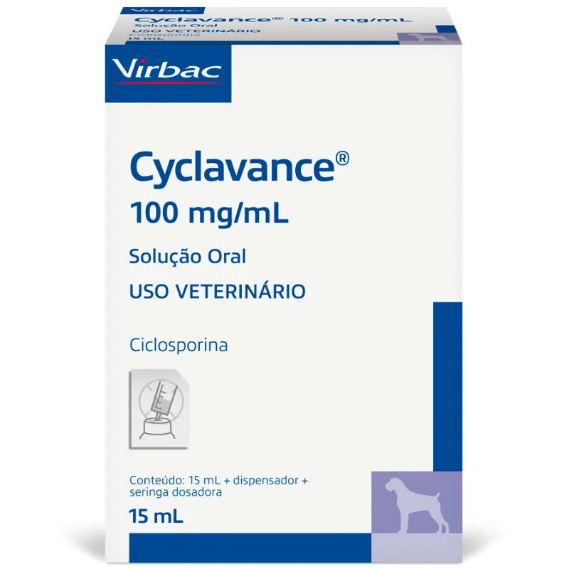 Cyclavance 100mg para Cães Virbac 15 ml