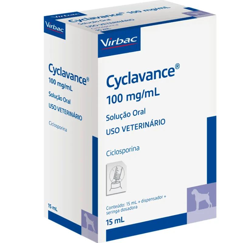 Cyclavance 100mg para Cães Virbac 15 ml