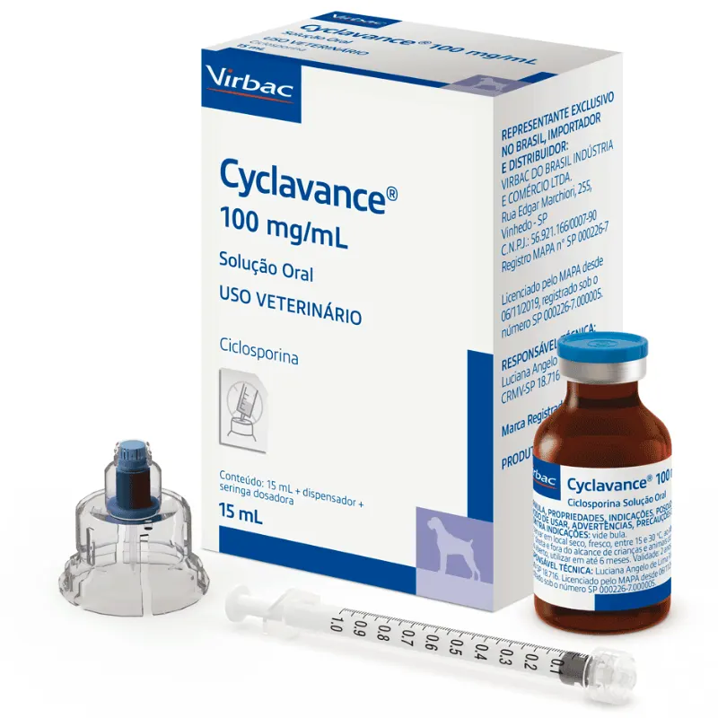 Cyclavance 100mg para Cães Virbac 15 ml