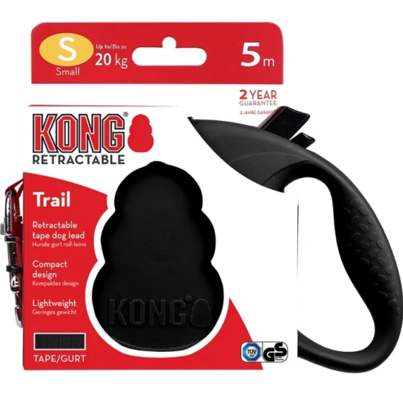 Guia Retrátil Kong Trail Black P