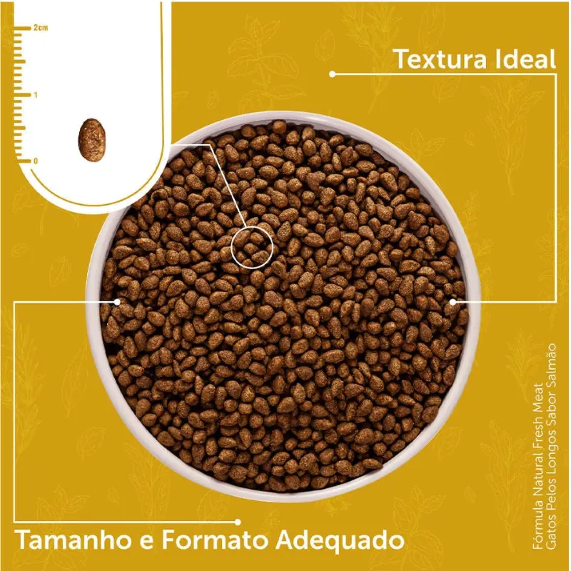 Fórmula Natural Fresh Meat Gato Pelo Longo sabor Salmão 1 Kg