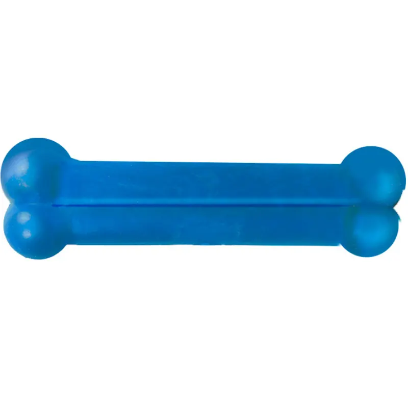Brinquedo Furacão Pet Osso Plaque Ataque Liso Azul Cães