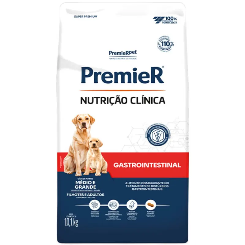 Ração Premier Nutrição Clínica Gastrointestinal Cães 10,1 Kg