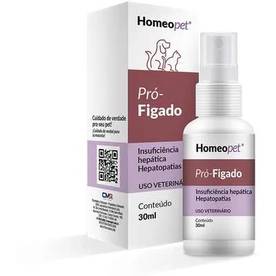 Sistema de Terapia Homeopet Cães e Gatos Pró-Fígado - 30 ml