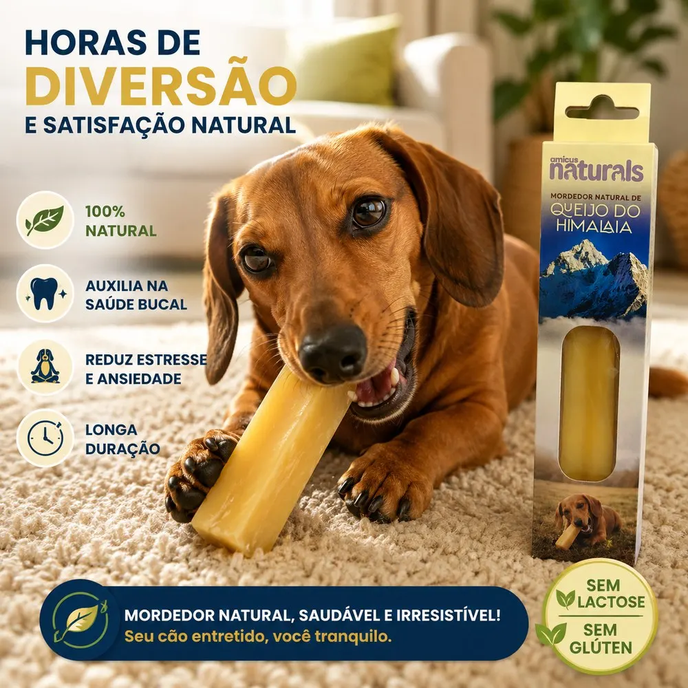 Petisco Amicus Queijo de Yak Natural do Himalaia Pequeno 40 g