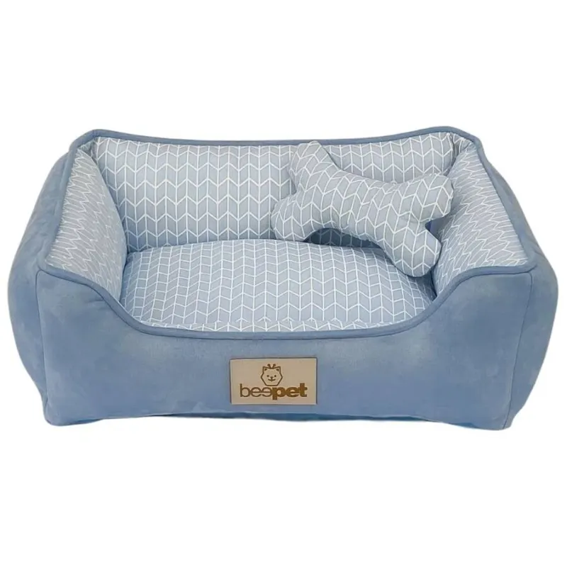 Cama Beepet Luxo Suede Laguna