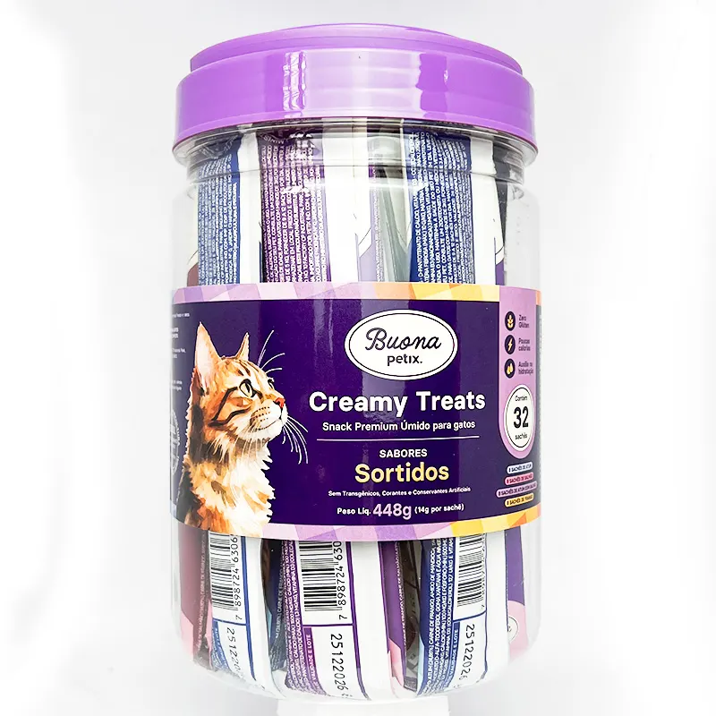 Bouna Petix Creamy Sortidos Pote com 32 Un